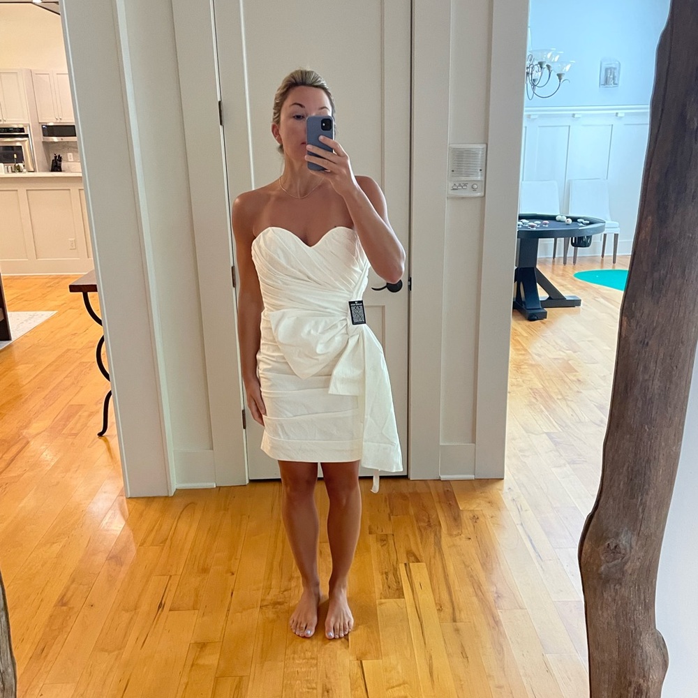 NEW!!! Zac Posen Strapless White Dress